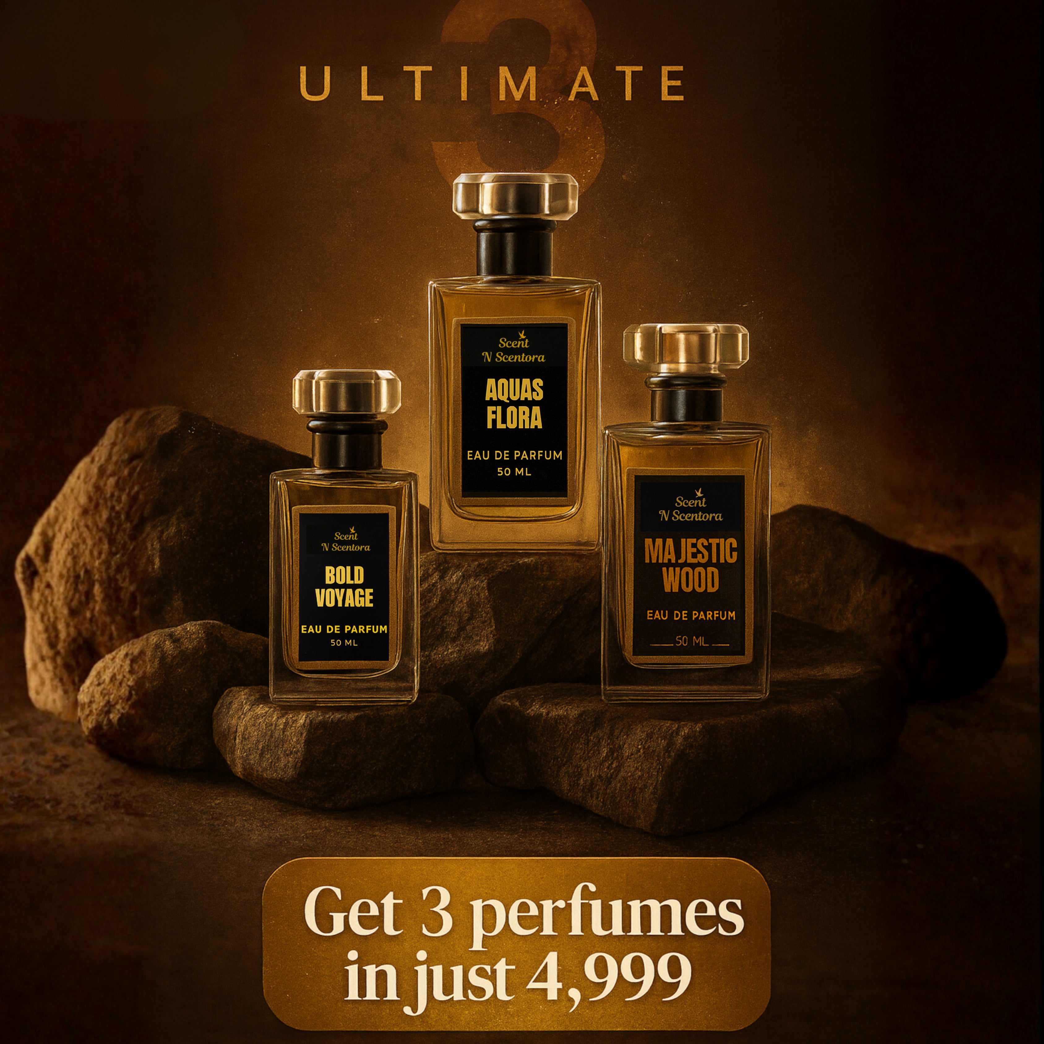 Ultimate 3 ~ Get 3 Perfumes in Just 4,999
