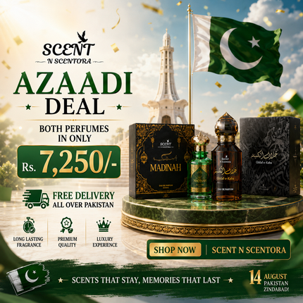 Azadi Sale Combo | Madinah & Ghilaf-e-Kaaba Perfume |