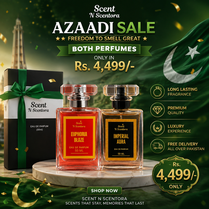 Azadi Sale Offer Any 2 Fragrance 4,499 | Choose Your Fragrance