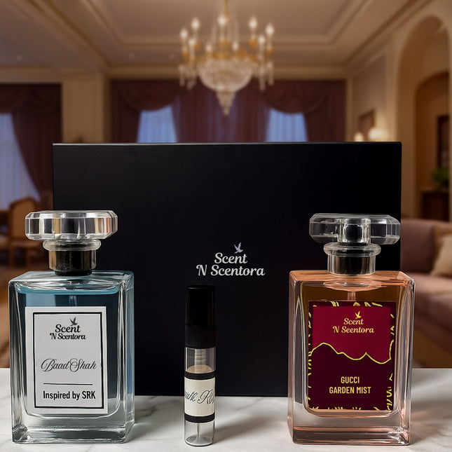 Baadshah & Gucci Garden Mist Premium Perfume Gift Box For Men & Women | FREE Gif t Box & Gift Bag