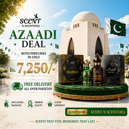 Azadi Sale Combo | Madinah & Ghilaf-e-Kaaba Perfume |