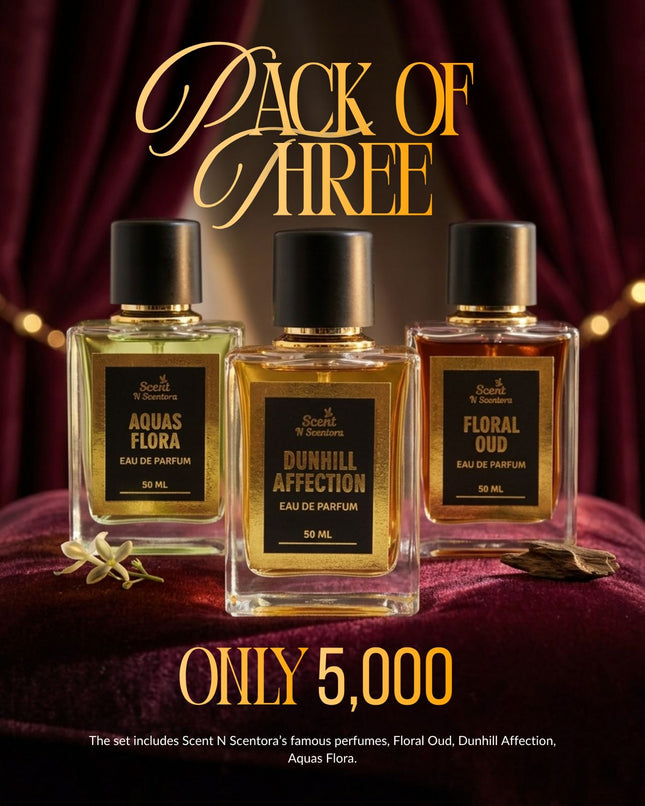 Scent N Scentora Exclusive Perfume Bundle (Pack of 3)